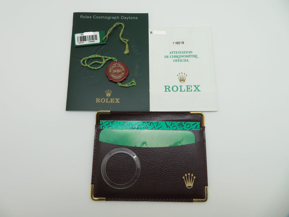 2000 Rolex Daytona 116519 Turquoise Dial 18k White Gold Men’s Wristwatch