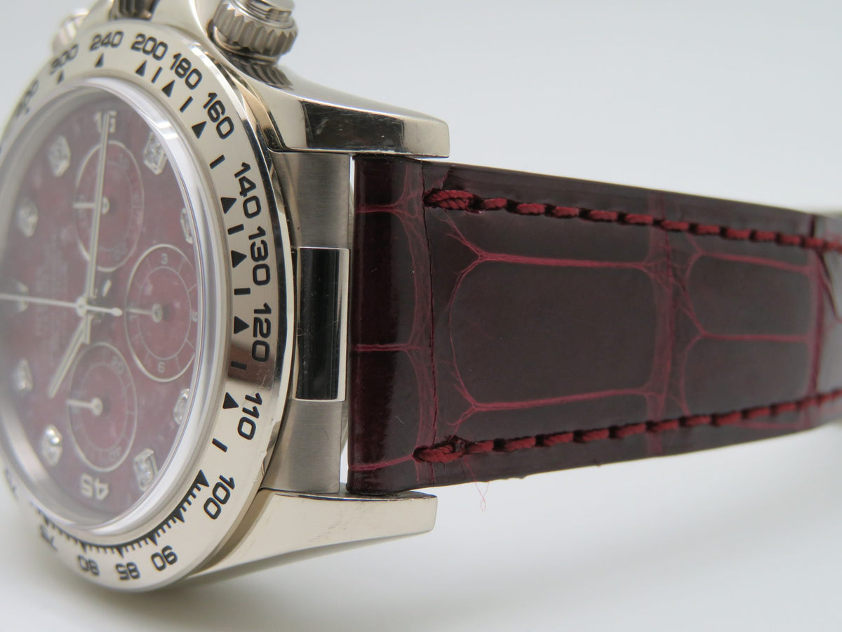 1998 Rolex Daytona 16519 Zenith Grossular Rubellite Diamond Dial Full Set