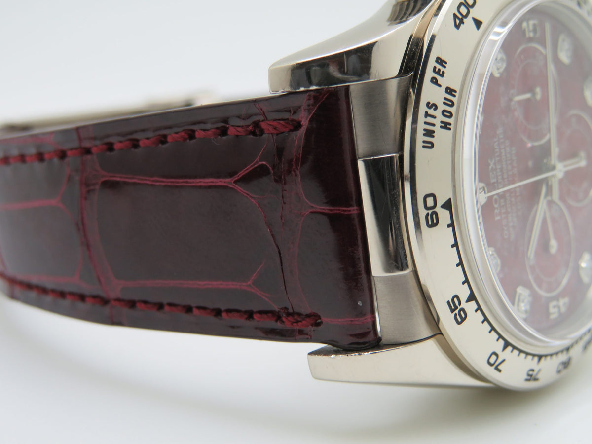 1998 Rolex Daytona 16519 Zenith Grossular Rubellite Diamond Dial Full Set